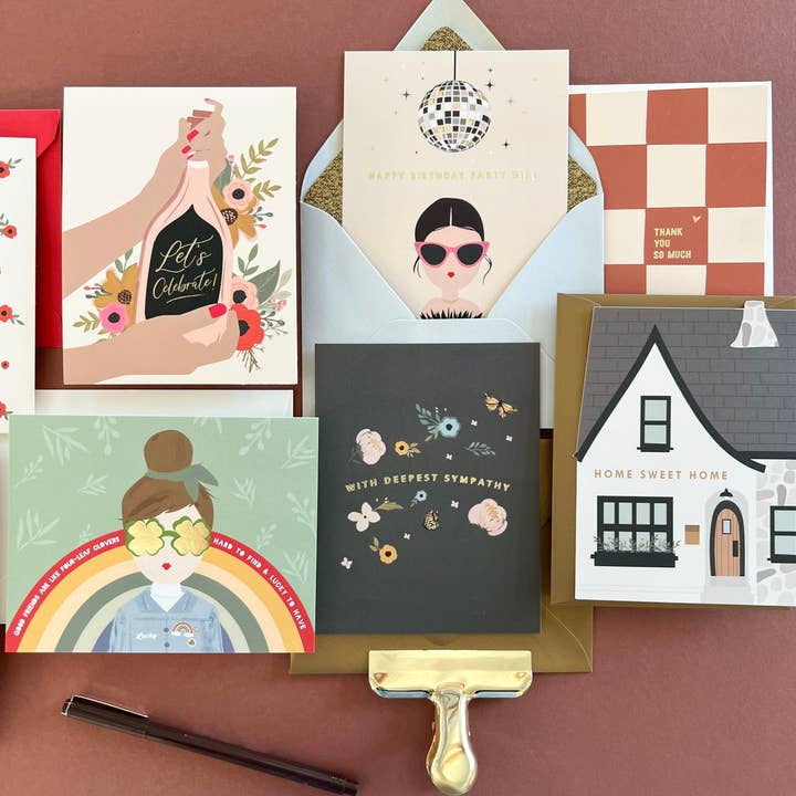 Ginger P Designs Ginger P Designs Disco Party Girl Birthday Greeting Card - Little Miss Muffin Children & Home