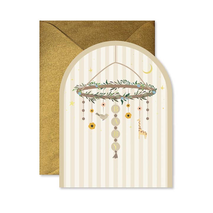 Ginger P Designs Ginger P Designs Baby Mobile Arch Greeting Card - Little Miss Muffin Children & Home