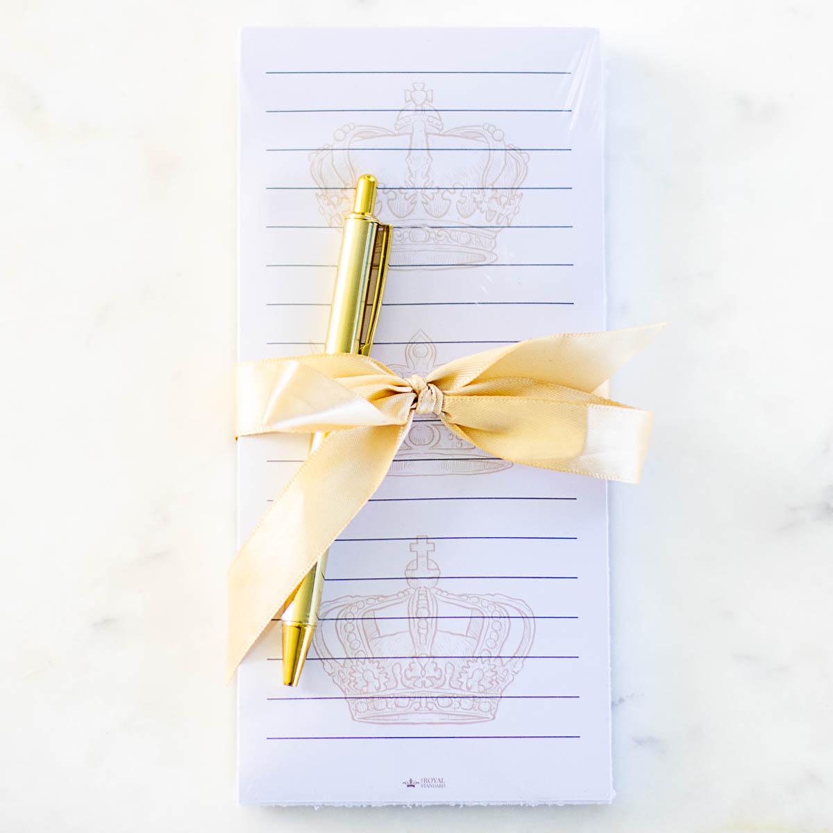 The Royal Standard The Royal Standard Elizabeth Crown Notepad Gift Set - Little Miss Muffin Children & Home