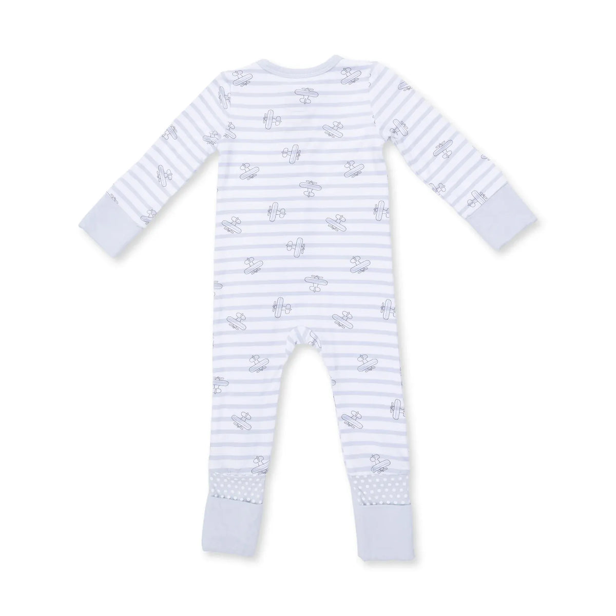 Airplane Stripe Convertible Romper