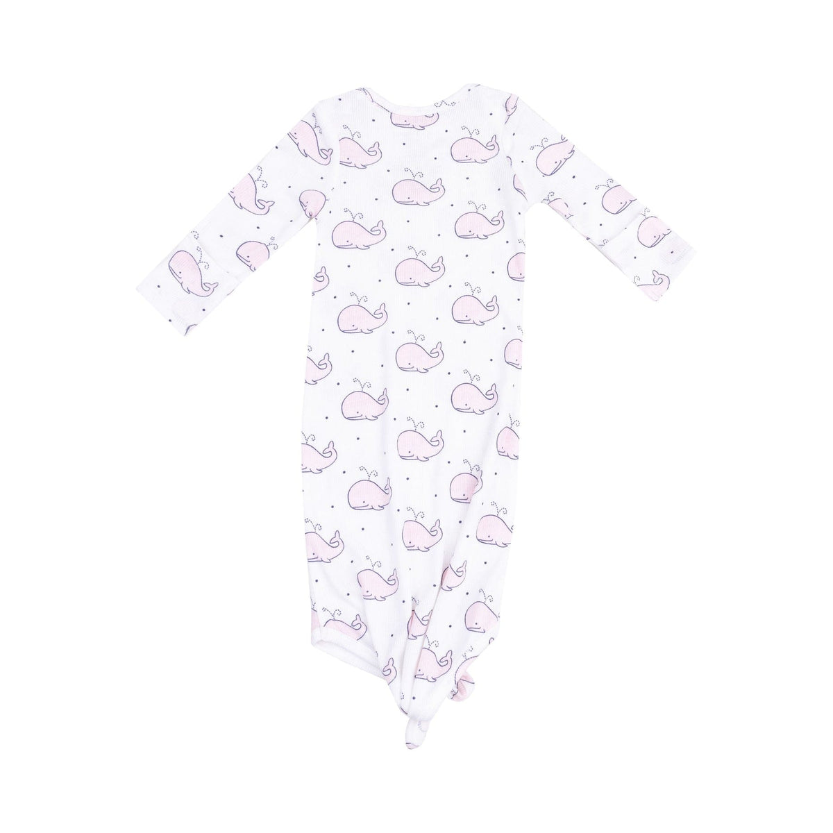 Angel Dear Angel Dear Bubbly Whale Pink Knotted Gown - Little Miss Muffin Children & Home
