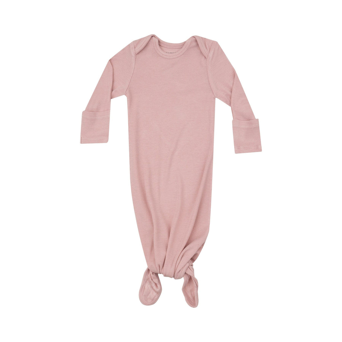 Angel Dear Angel Dear Ribbed Silver Pink Knotted Gown - Little Miss Muffin Children & Home