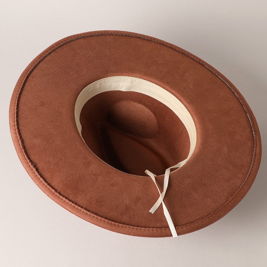 Fashion City Suede Fedora Hat in Brown - Little Miss Muffin Children & Home