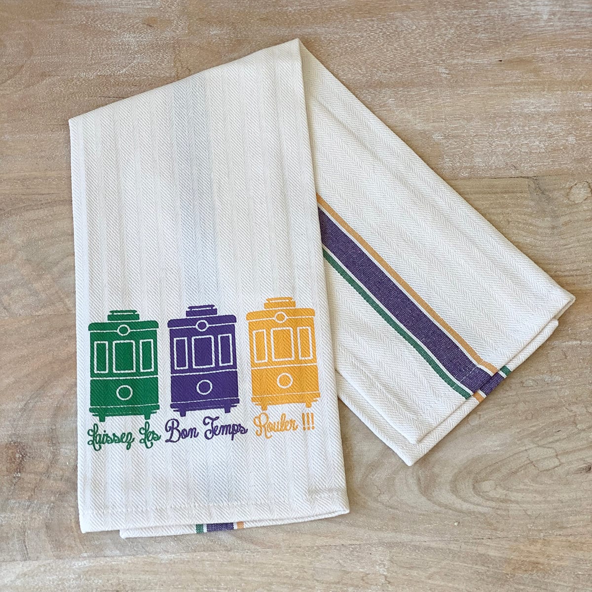 The Royal Standard The Royal Standard Mardi Gras Streetcar Hand Towel - Little Miss Muffin Children & Home