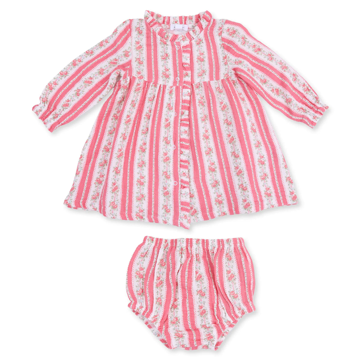 Suzie Floral Stripe Romy Dress and Bloomer