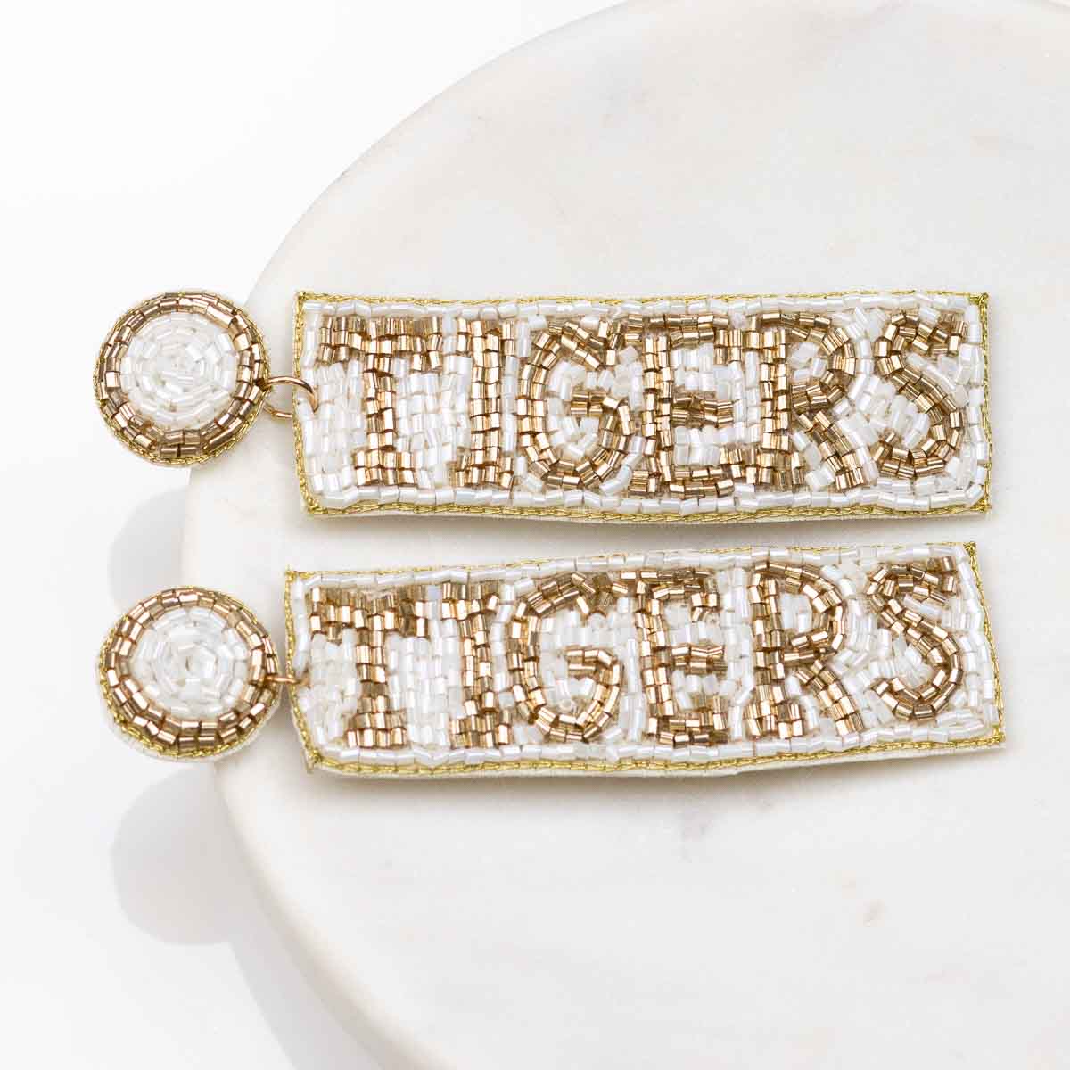 The Royal Standard The Royal Standard Tigers Beaded Earrings - Little Miss Muffin Children & Home