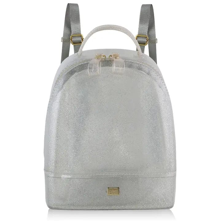 Carrying Kind Dolly Silver Sparkle Backpack with Clear Star Charming A