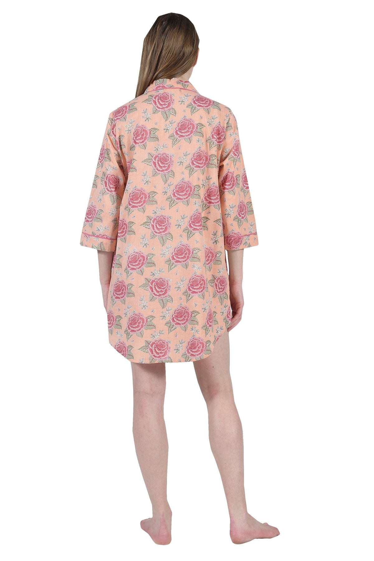 La Cera La Cera Long Sleeve Floral Sleep Shirt - Little Miss Muffin Children & Home