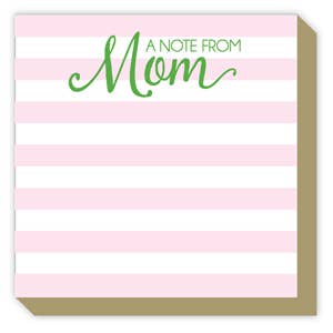 RosanneBeck Collections A Note from Mom Cabana Stripe Luxe Notepad - Little Miss Muffin Children & Home