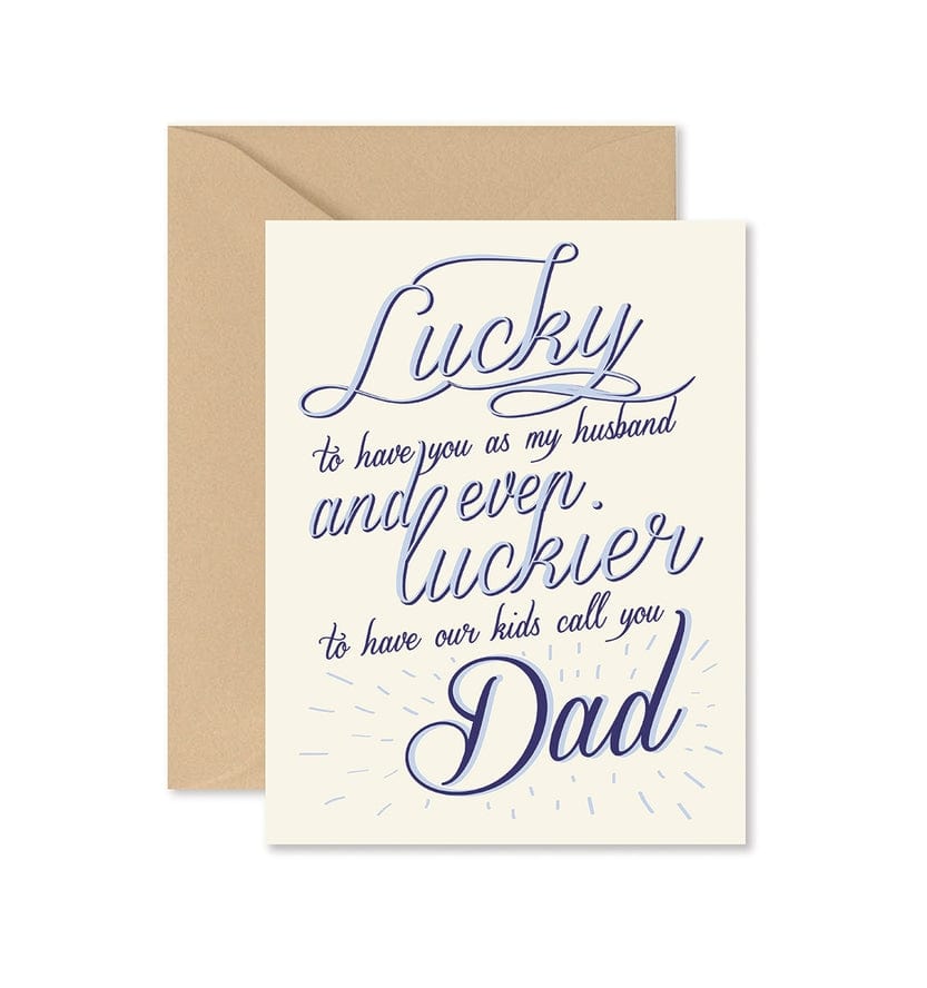 Ginger P Designs Lucky Dad Greeting Card - Little Miss Muffin Children & Home