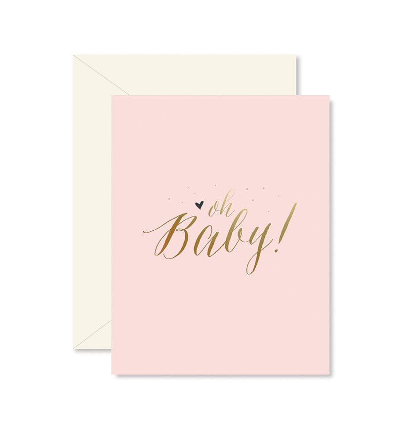 Ginger P Designs Ginger P Designs Pink Oh Baby! Greeting Card - Little Miss Muffin Children & Home