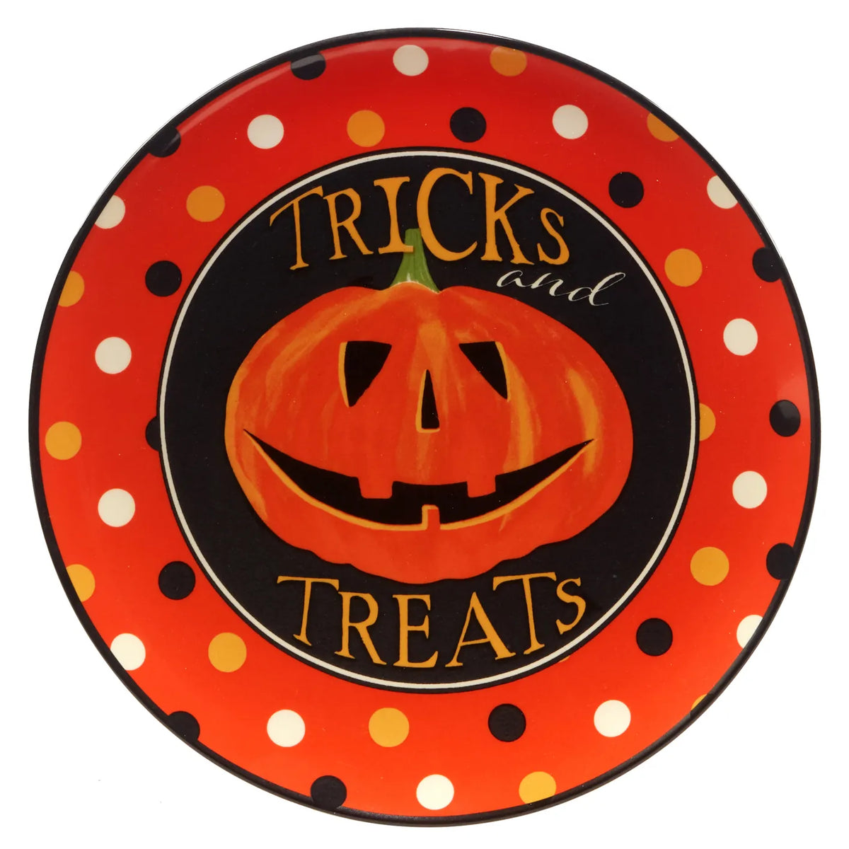 Spooky Halloween 8.5" Dessert Plate, 4 Available Styles