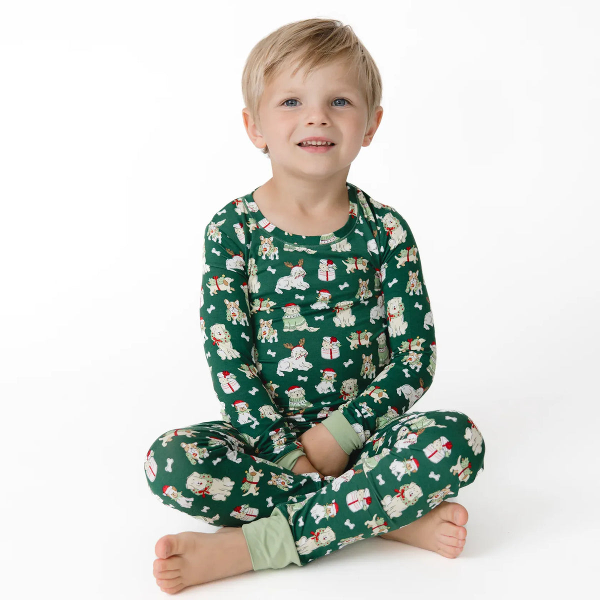 Christmas Dogs Uni Long Sleeve Loungewear Set