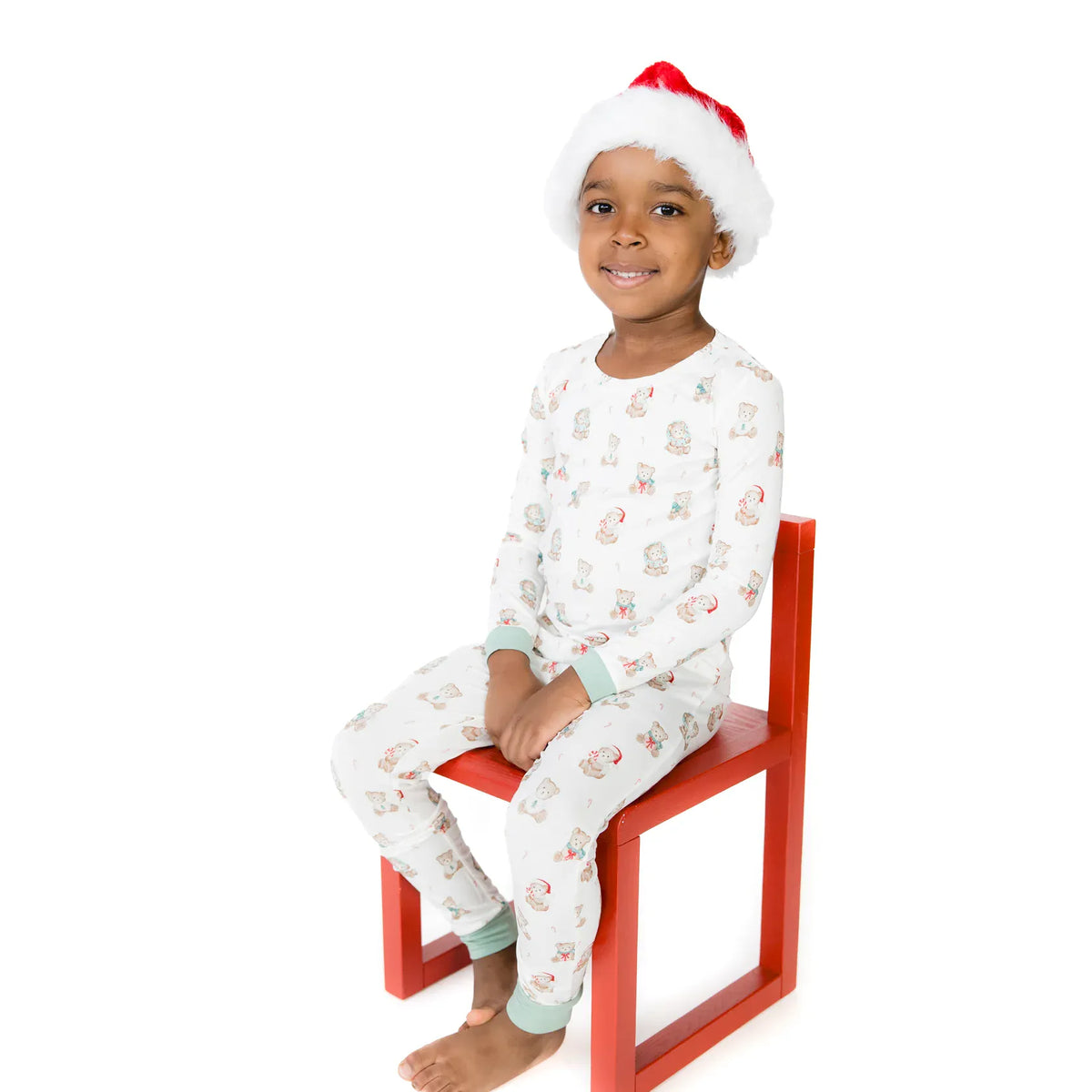Christmas Teddy Bears Uni Long Sleeve Loungewear Set