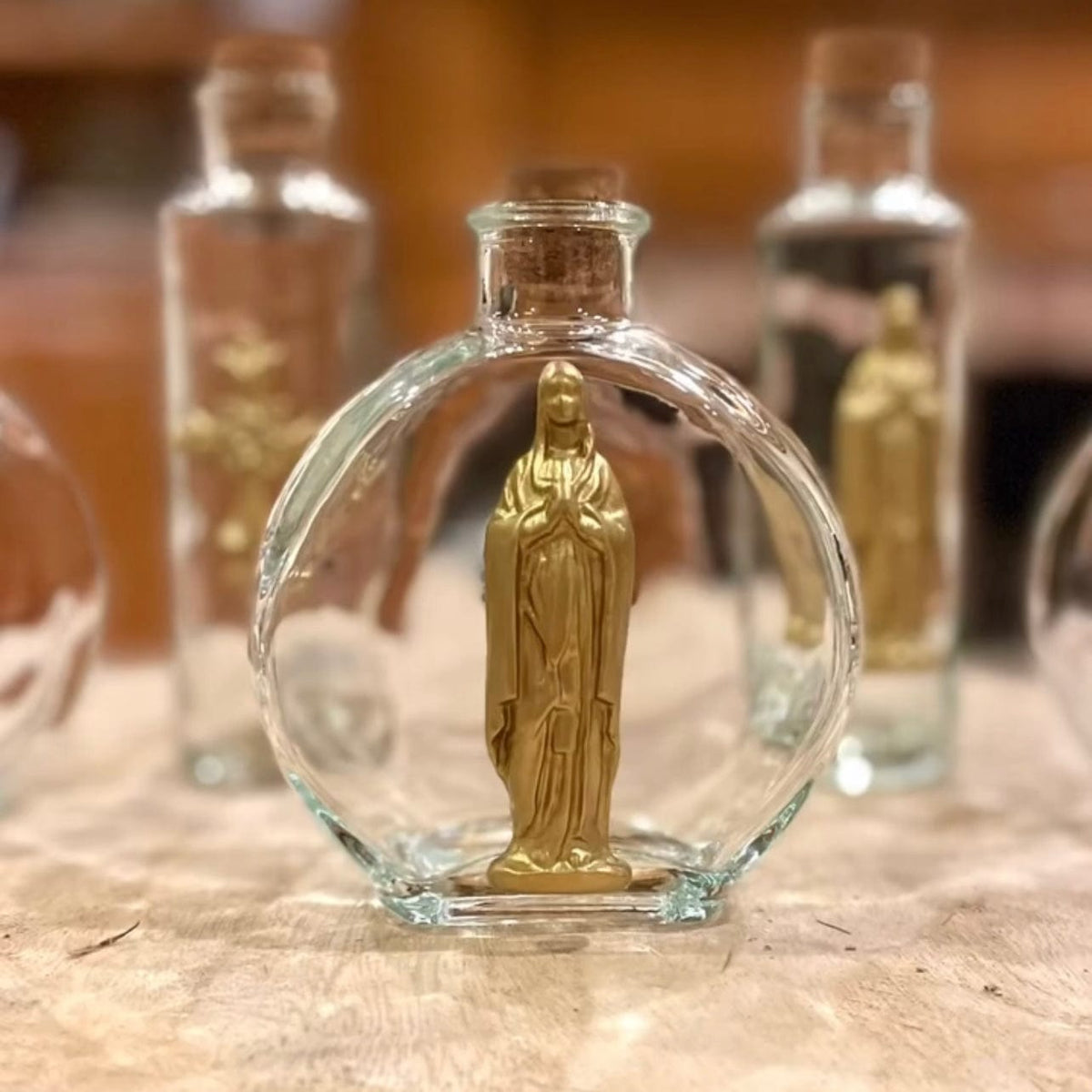 Carol Cassisa Round Holy Water Bottle - Little Miss Muffin Children & Home