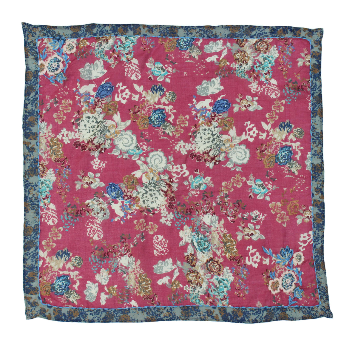 Mahroon Retro Bloom Scarf