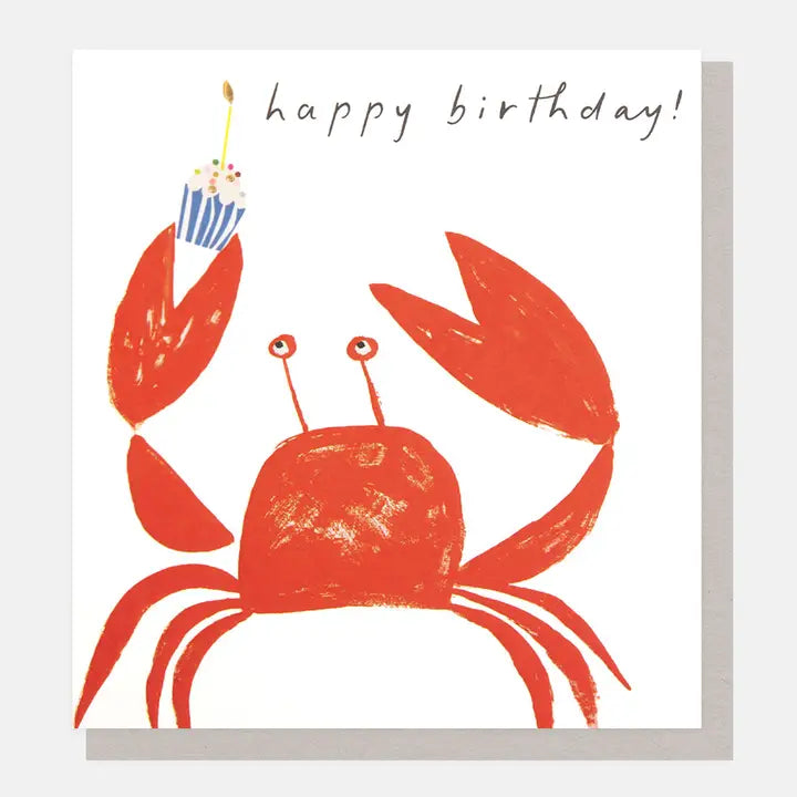 Birthday Crab Greeting Card Caroline Gardner