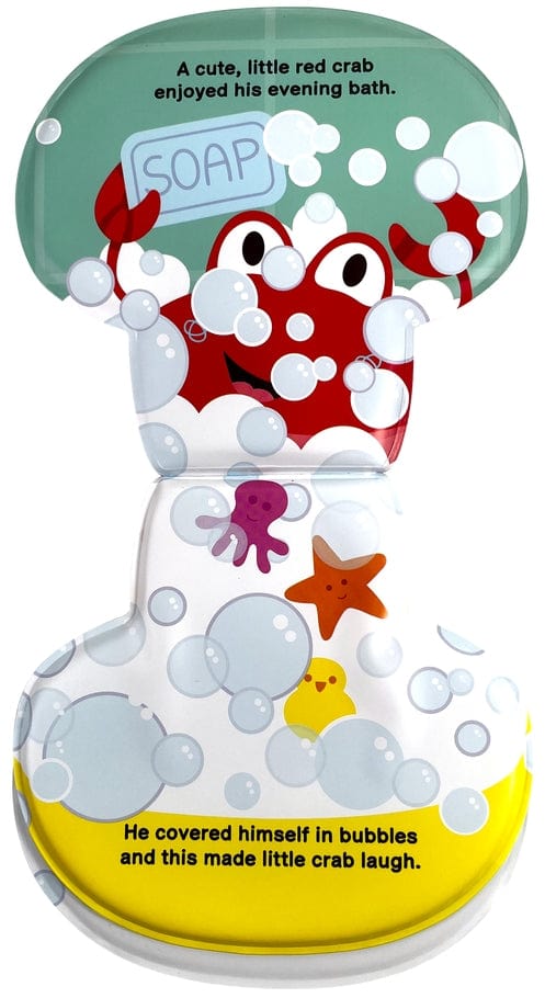 Little Hippo Books Bath Time for Little Crab - Children's Waterproof Hand Puppet Book and Swimming Toy - Little Miss Muffin Children & Home