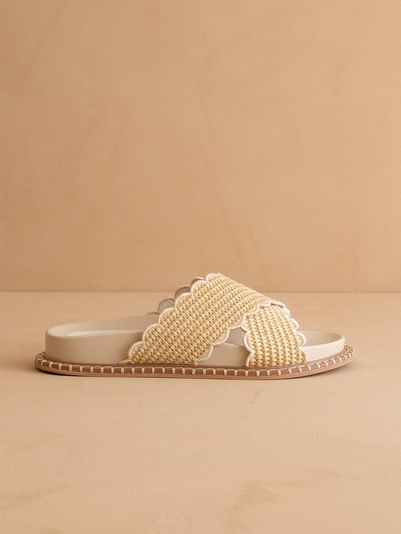 Oasis Society The Fabby Criss Cross Raffia Strap Slide - Little Miss Muffin Children & Home