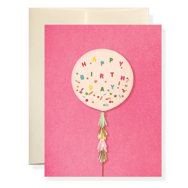 Karen Adams Designs Karen Adams Designs Pink Balloon Greeting Card - Little Miss Muffin Children & Home