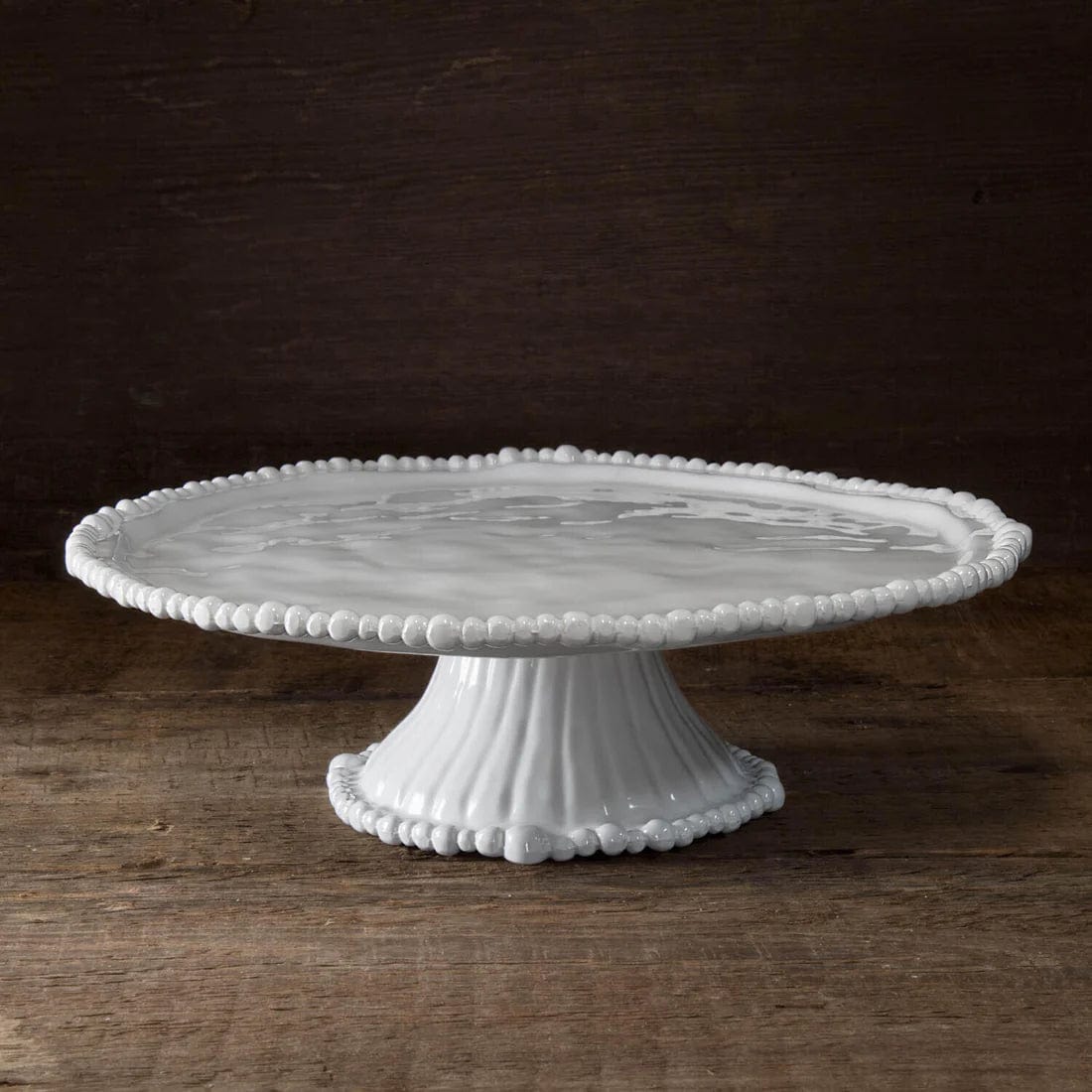 Beatriz Ball Beatriz Ball Vida Alegria Small Pedestal Cake Plate, White - Little Miss Muffin Children & Home