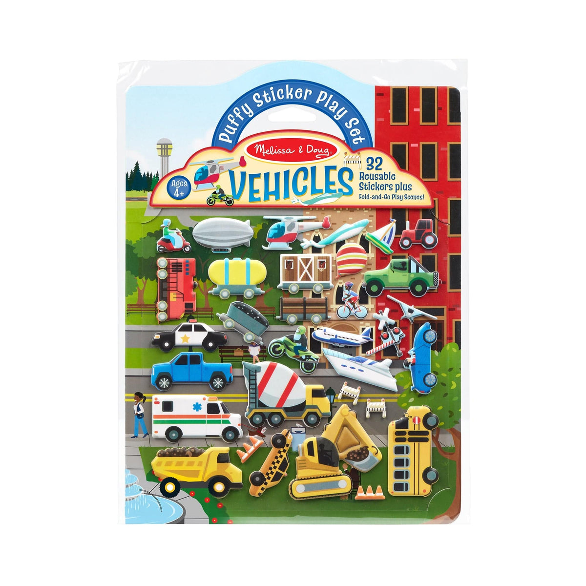 Melissa & Doug Melissa & Doug Puffy Sticker Play Set- Vehicles - Little Miss Muffin Children & Home