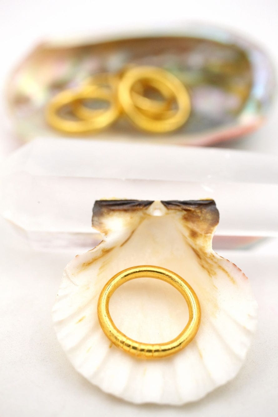 Thai Buddhist Temple Ring, Gold