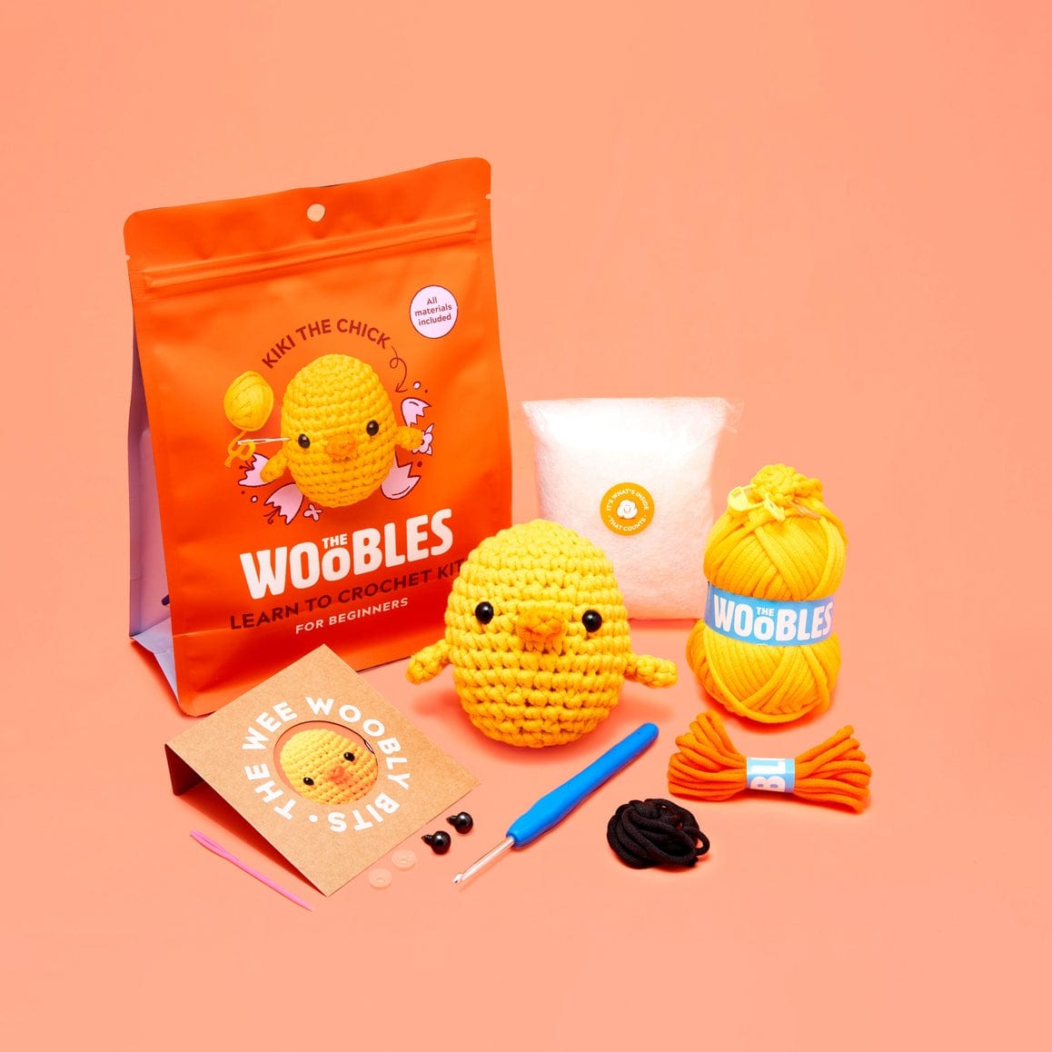 The Woobles The Woobles Kiki the Chick Beginner Crochet Kit - Little Miss Muffin Children & Home