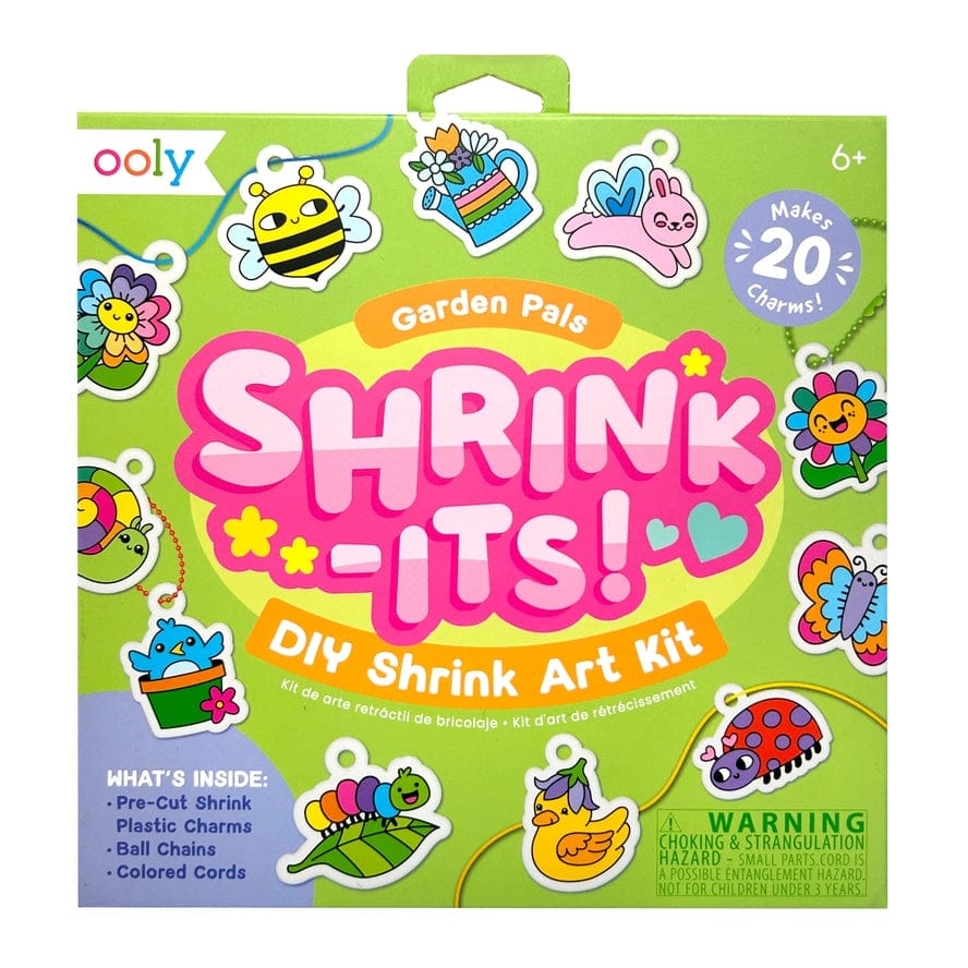 Ooly Ooly Shrink-Its! Garden Pals DIY Shrink Art Kit, 28PC Set - Little Miss Muffin Children & Home