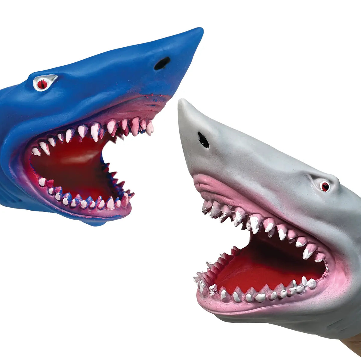 Ferocious Shark Hand Puppets, 2 Styles Available