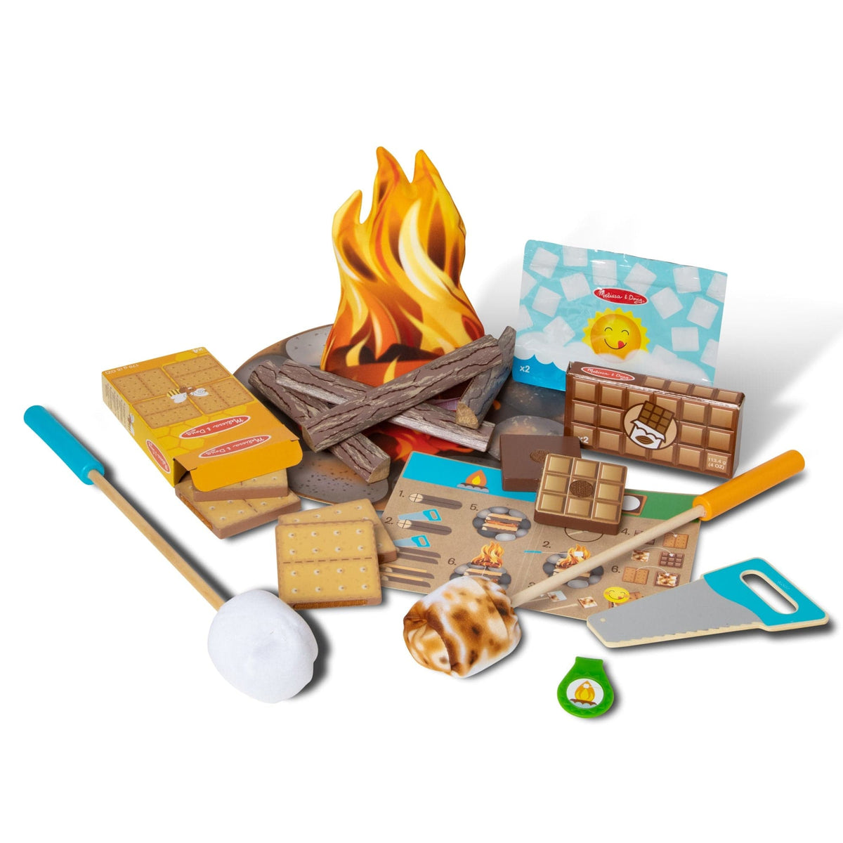 Melissa & Doug Melissa & Doug Let's Explore Campfire S'Mores Play Set - Little Miss Muffin Children & Home