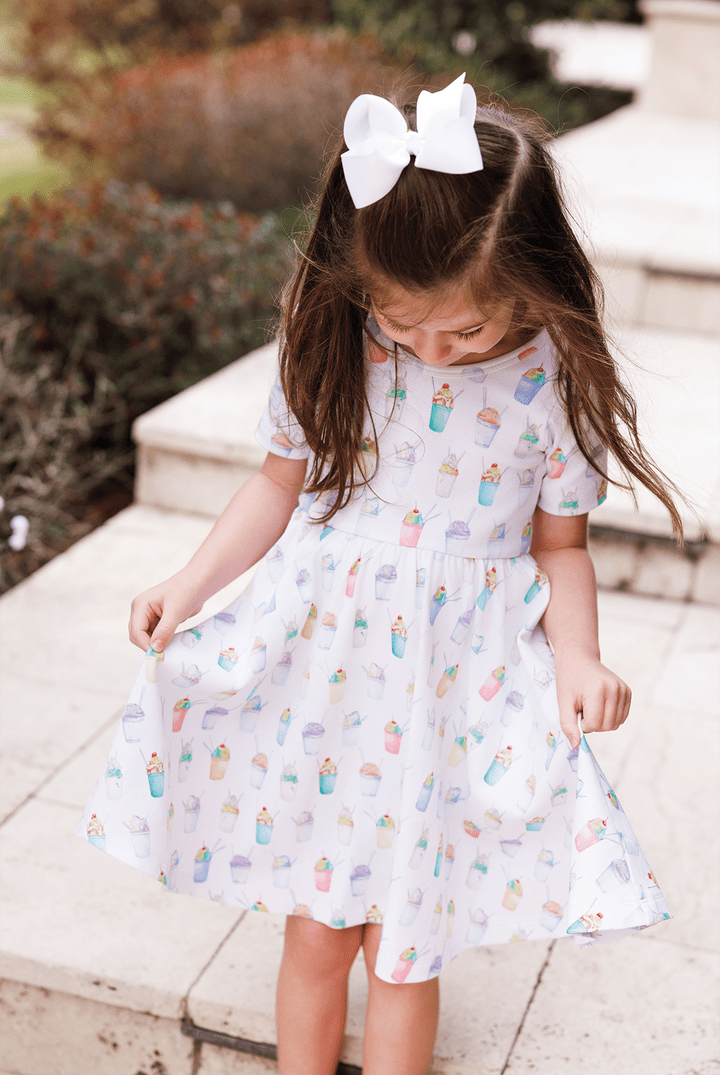 Nola Tawk Nola Tawk Snoballs Organic Cotton Twirl Dress - Little Miss Muffin Children & Home