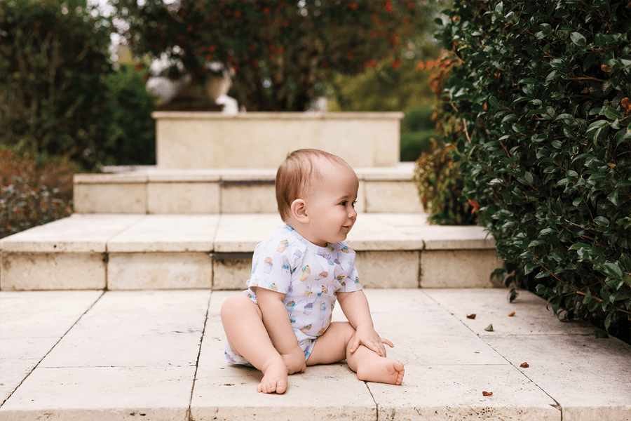 Nola Tawk Nola Tawk Snoball Organic Cotton Baby Onesie - Little Miss Muffin Children & Home