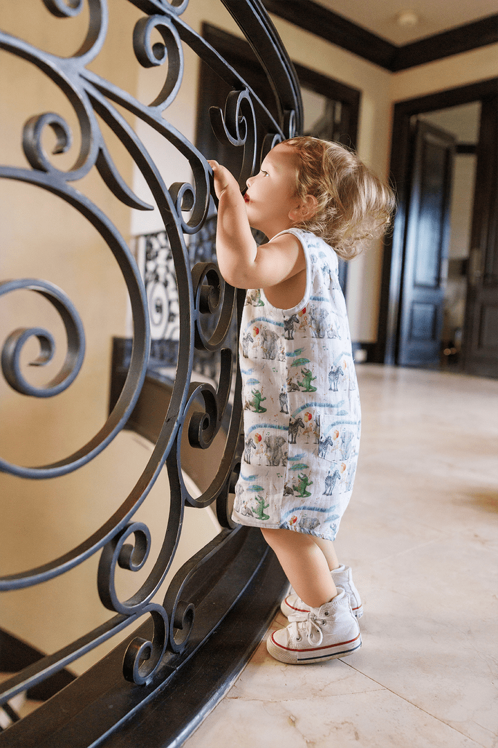 Nola Tawk Nola Tawk And They All Asked For You Organic Muslin Shortall - Little Miss Muffin Children & Home