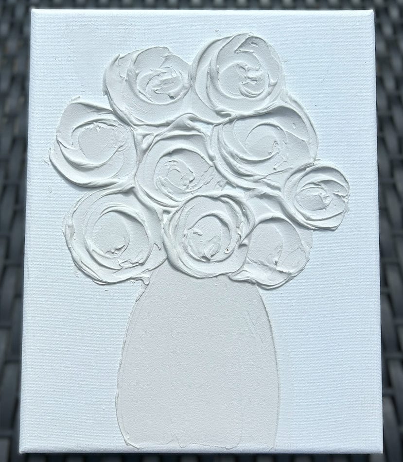 Paint Your Own Canvas 8x10 Flowers in Vase, Still Life