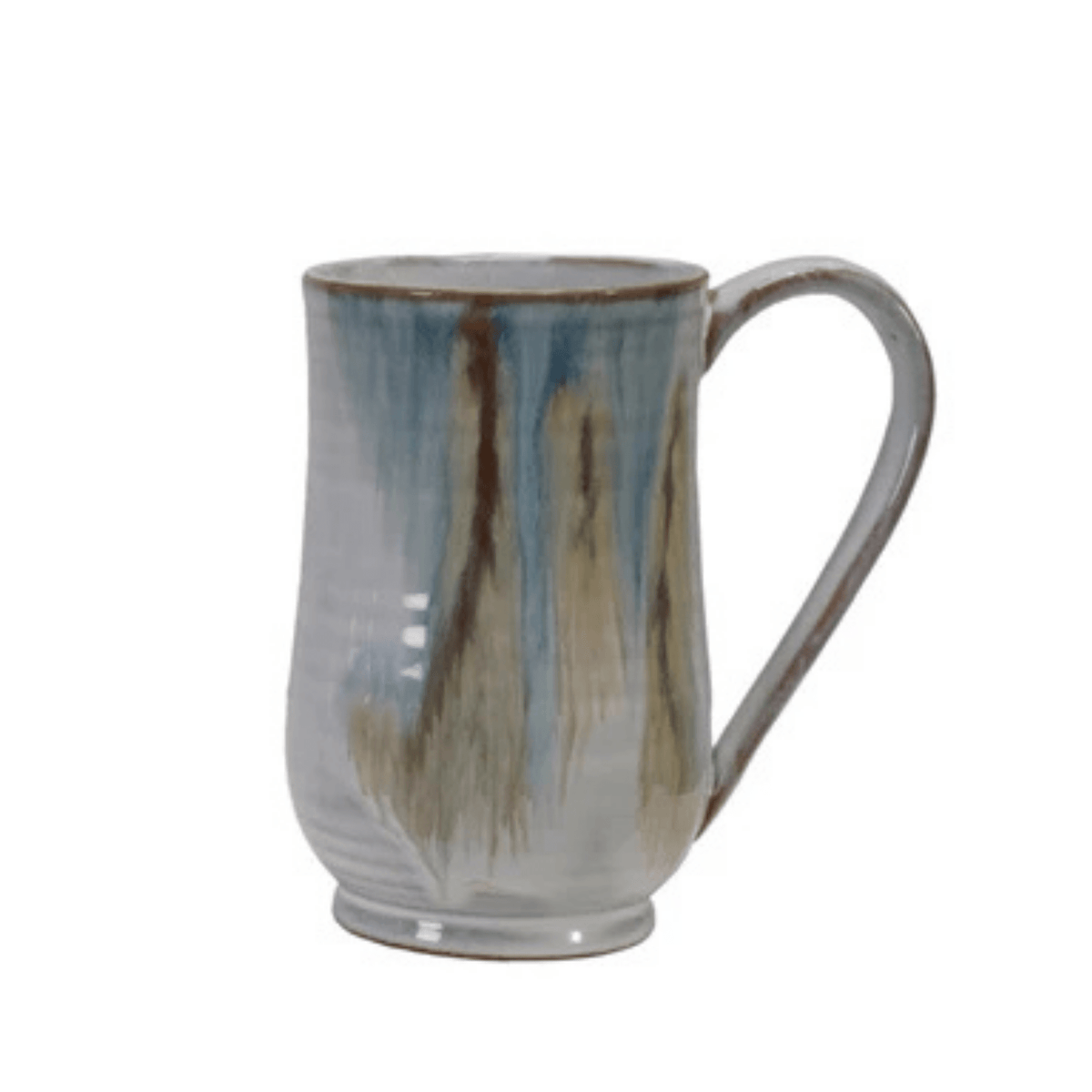 blue and tan 20 oz mug