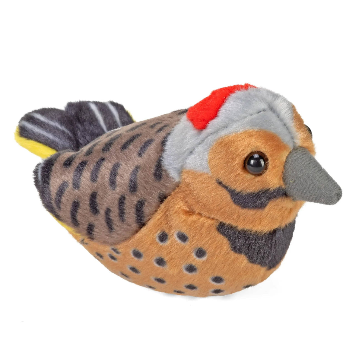 Wild Republic Audubon Northern Flicker Plush Bird with Sound, 5.5"
