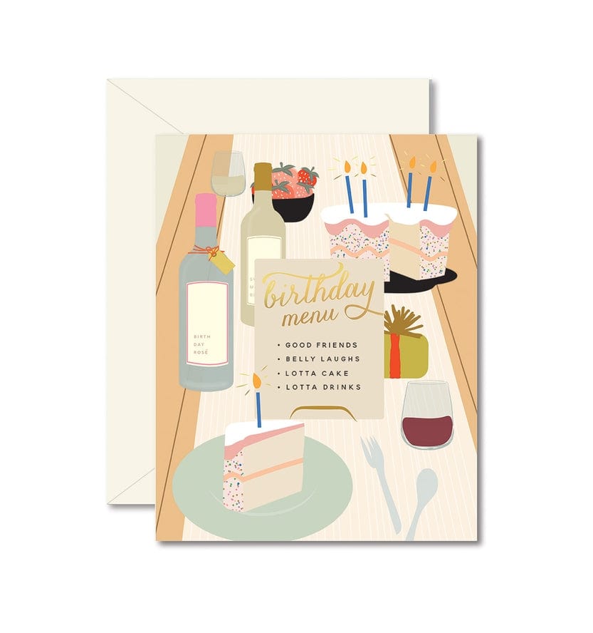 Ginger P Designs Ginger P Designs Birthday Tablescape Greeting Card - Little Miss Muffin Children & Home
