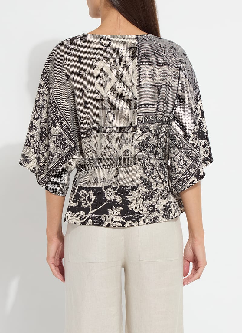 Ipanema Printed Dolman Sleeve Top in Casa Da Musica