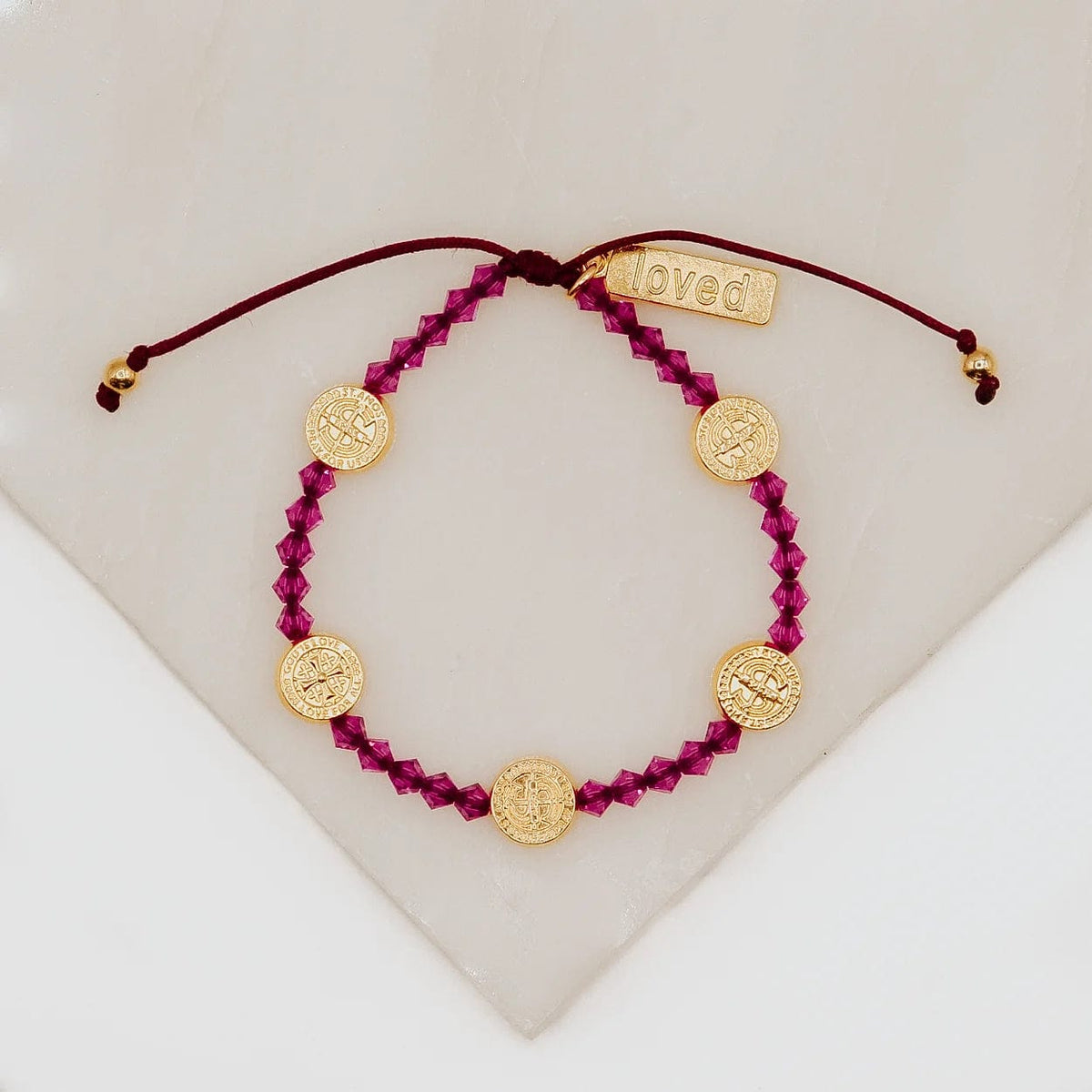 My Saint My Hero Power Pink Bracelet