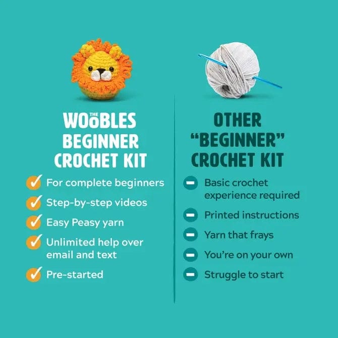 The Woobles The Woobles Kiki the Chick Beginner Crochet Kit - Little Miss Muffin Children & Home