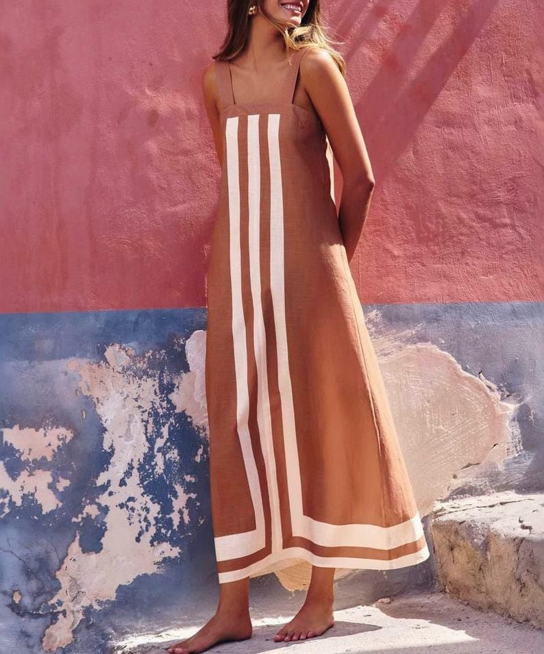 Rosa Clothing Rosa Clothing Colorblock Resort Slip Dress - Little Miss Muffin Children & Home