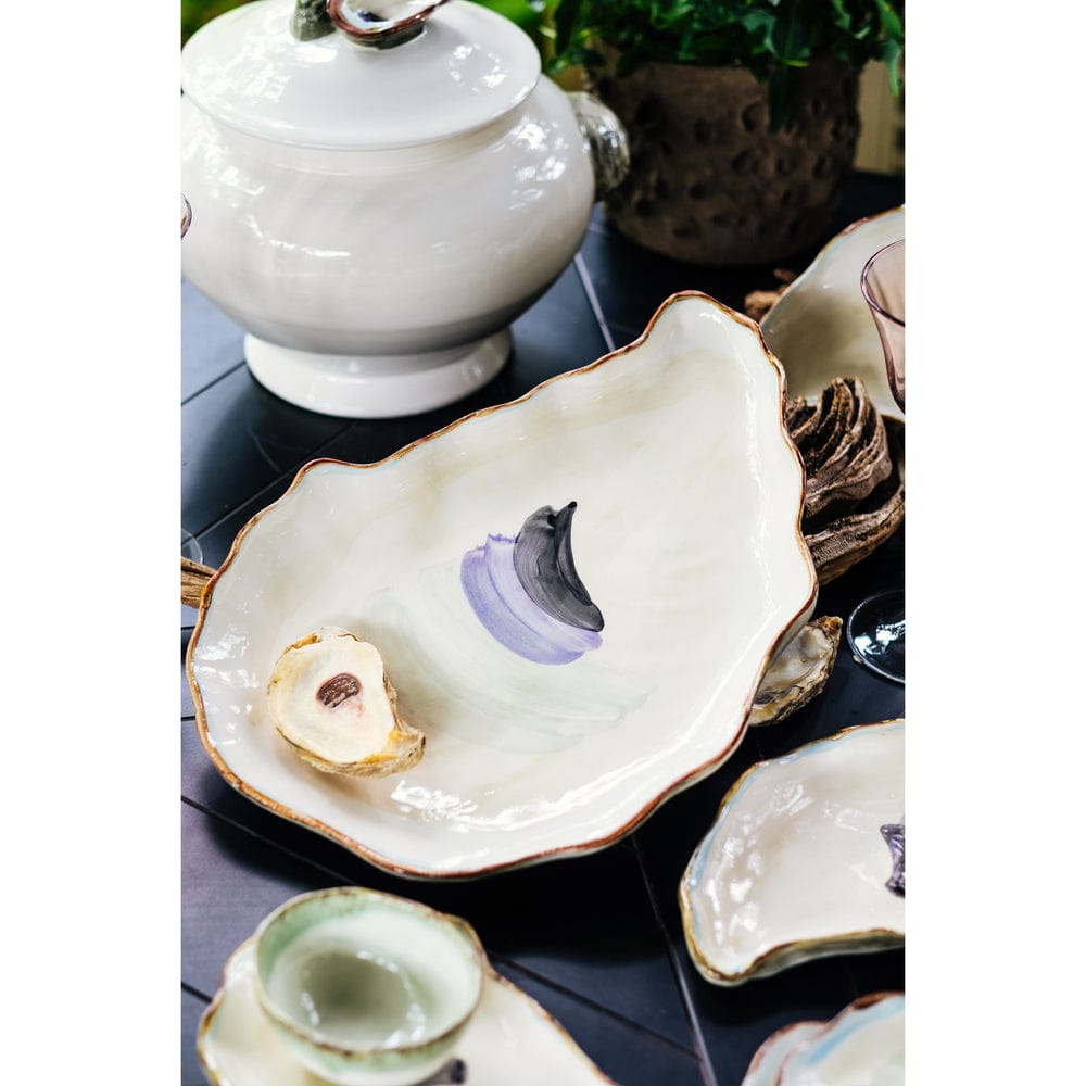 Abigail's Home Decor Abigails Seaside Oyster Plate, Large - Little Miss Muffin Children & Home