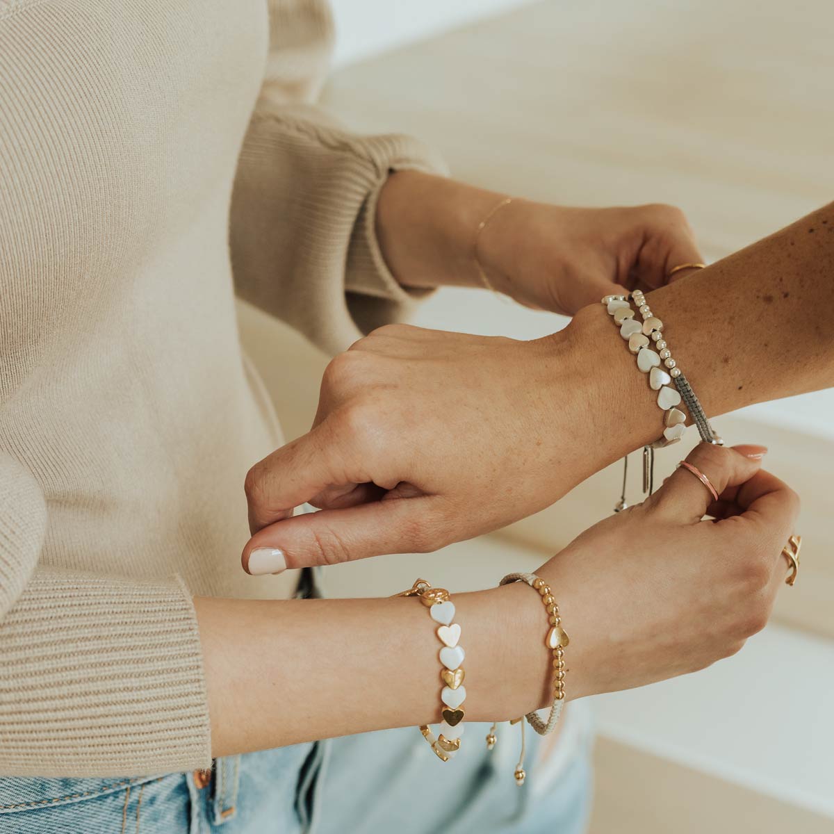 My Saint My Hero My Saint My Hero Sisters of the Heart Bracelet - Little Miss Muffin Children & Home