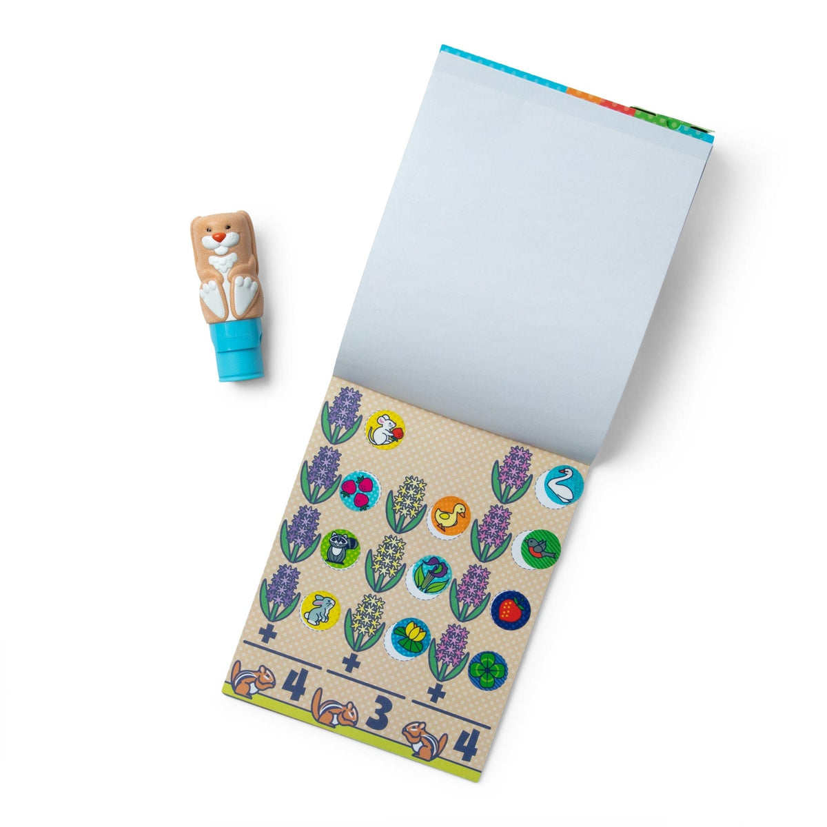 Melissa & Doug Melissa & Doug Sticker WOW! Activity Pad & Sticker Stamper - Bunny - Little Miss Muffin Children & Home