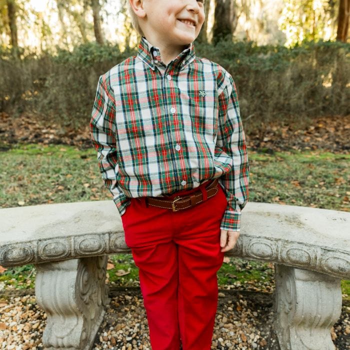 Bailey Boys Bailey Boys Champ Corduroy Pants in Red - Little Miss Muffin Children & Home