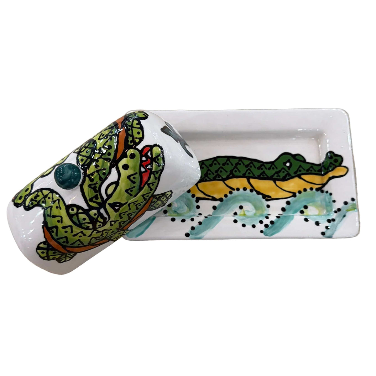 Aligator Butter Dish