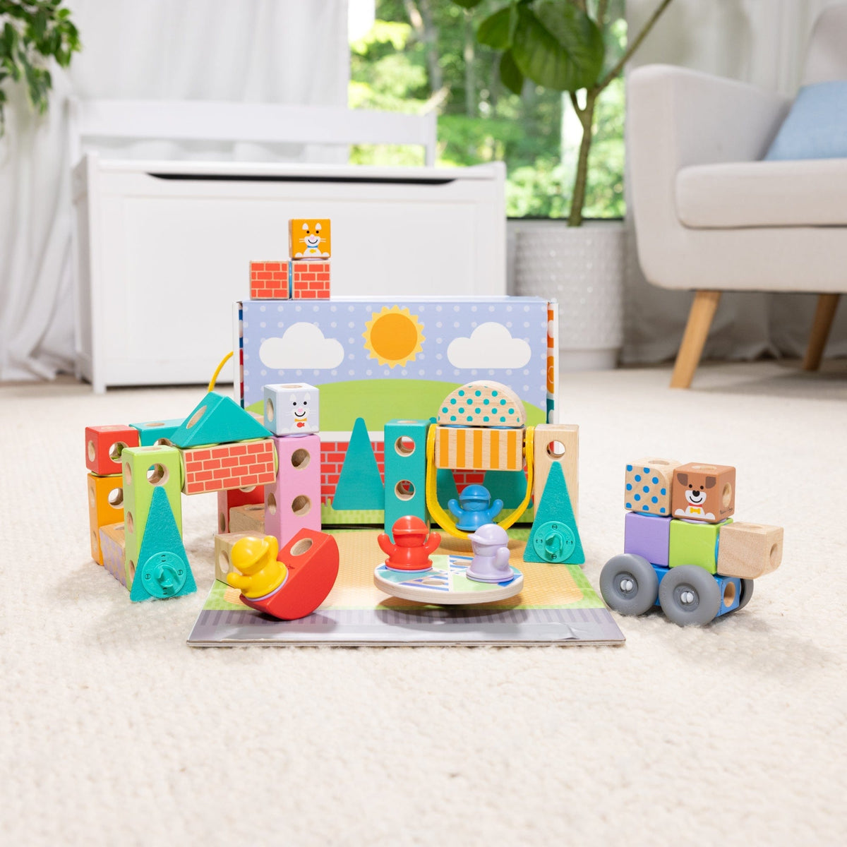 Melissa & Doug Melissa & Doug Blockables Town Play Set - Little Miss Muffin Children & Home