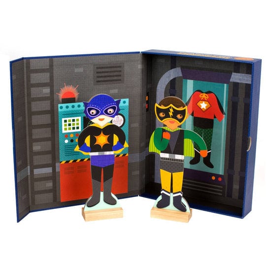 Hachette Book Group Superheroes Magnetic Dress Up Play Set - Little Miss Muffin Children & Home