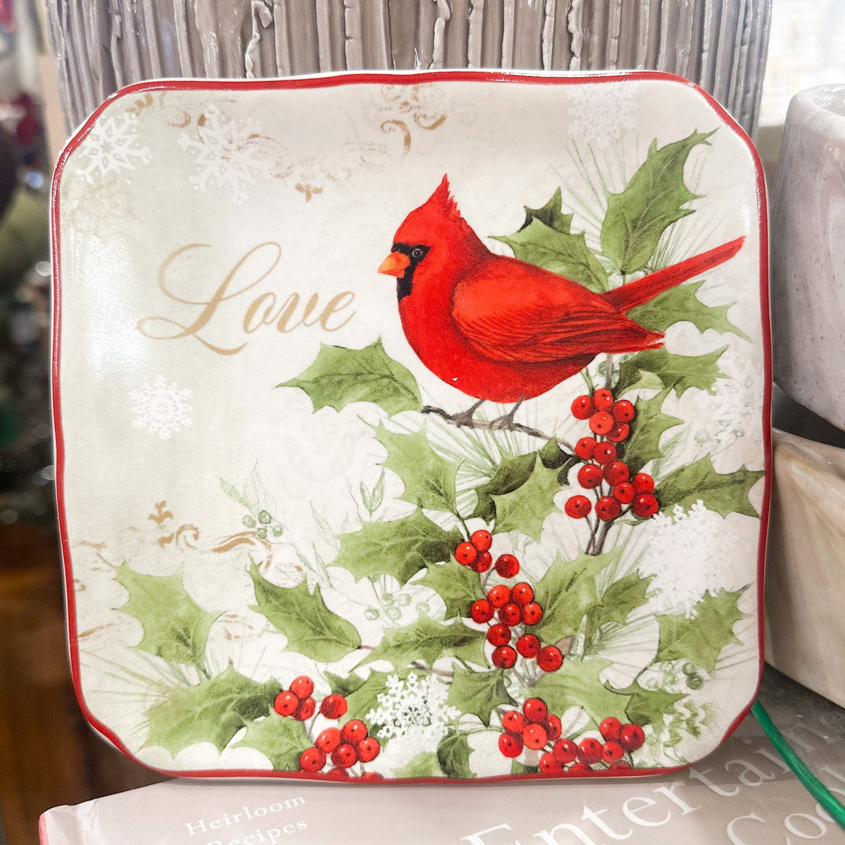 Certified International Winters Medley Christmas Canape Plate Round 6", 4 Available Styles - Little Miss Muffin Children & Home